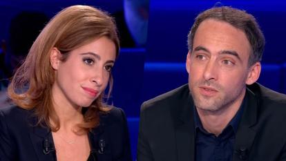 Léa Salamé et Raphaël Glucksmann sur France 2 en 2015 sur France 2.