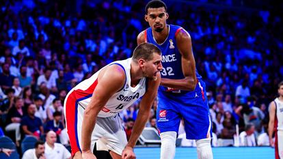 Nikola Jokic et Victor Wembanyama n’ont pas ménagé leur peine lors des deux matchs de préparation entre la Serbie et la France.