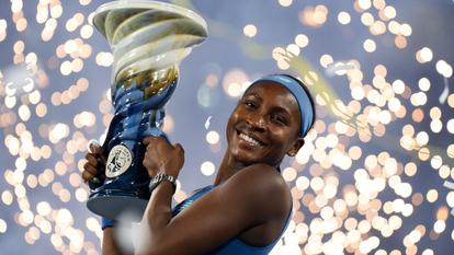 Coco Gauff a le sourire.