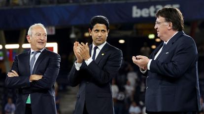 Nasser Al-Khelaïfi (au centre) a enfilé sa casquette de président de l’EFC.