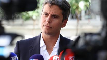L’ancien premier ministre et le candidat Renaissance à la présidentielle Gabriel Attal.