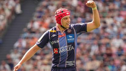 Louis Bielle-Biarrey lors de la finale de Champions Cup entre l’UBB et le Leinster, le 23 mai 2026 à Bilbao.