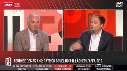 Olivier Truchot et Charles Consigny dans «Les Grandes gueules», ce lundi, sur RMC Story.