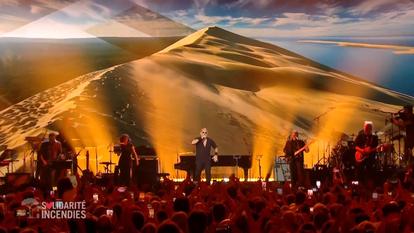 Pascal Obispo au concert caritatif «Solidarités incendies» sur M6.