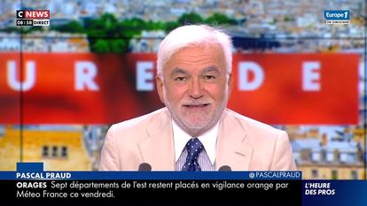 Pascal Praud dans «L’Heure des pros» sur CNews.