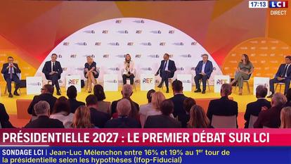 Le premier débat de l’élection présidentielle diffusé sur LCI.