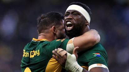 Siya Kolisi, le capitaine de l’Afrique du Sud, faisait son retour à la compétition.