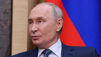 Le président russe Vladimir Poutine près de Moscou, Russie, le 29 août 2026.