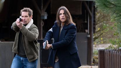 Roxane Turmel et Antoine Hamel mènent l’enquête dans Meurtre à Fontainebleau. Un pilote de quad est retrouvé mort en forêt de Fontainebleau, tué par un cavalier mystérieux évoquant la légende du Grand Veneur.