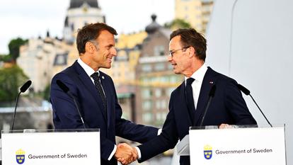 Emmanuel Macron et Ulf Kristersson.
