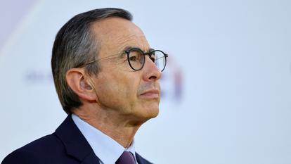 Bruno Retailleau, lors du premier débat présidentiel, jeudi 27 août, organisé par le Medef dans le cadre de sa Rencontre des entrepreneurs de France (REF).