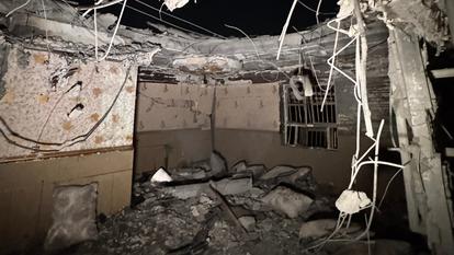 Site d’une frappe nocturne à Kuhestak, au sud de l’Iran, le 2 septembre 2026.