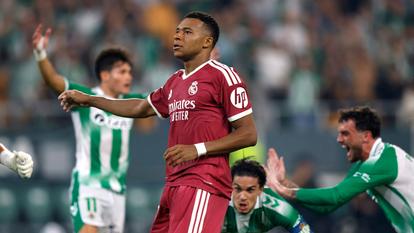 Kylian Mbappé n’a pu empêcher la défaite du Real Madrid face au Betis Séville vendredi soir.