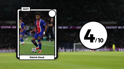 Désiré Doué a manqué de tranchant face à l’AS Monaco.