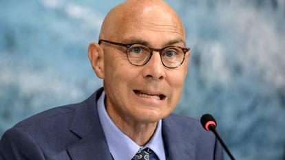 Le Haut-Commissaire des Nations unies aux droits de l’homme, Volker Turk, prononce un discours lors de la 63e session du Conseil des droits de l’homme des Nations unies, à Genève, le 7 septembre 2026.