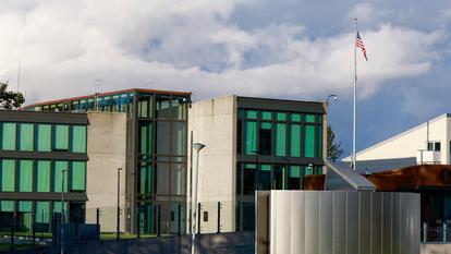 L’ambassade des États-Unis est photographiée le 7 septembre 2021 à Reykjavik, la capitale de l’Islande, île située dans l’Atlantique Nord.