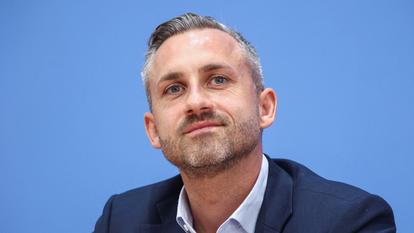 Le candidat AfD Ulrich Siegmund à Berlin, en Allemagne, le 7 septembre 2026.