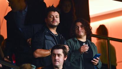 Kev Adams présent au Parc des Princes mercredi soir.