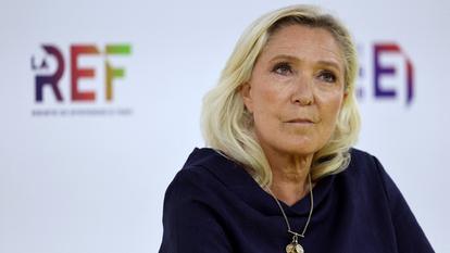 Marine Le Pen aux universités d’été du Medef, le 27 août 2026.