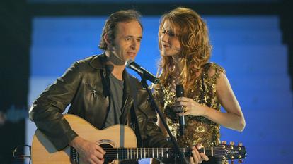 Jean-Jacques Goldman et Céline Dion le 17 mars 2002.
