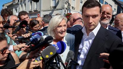 Marine Le Pen et Jordan Bardella.