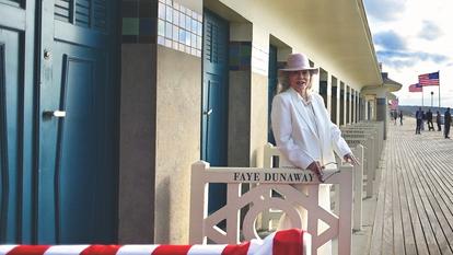 Faye Dunaway à Deauville.