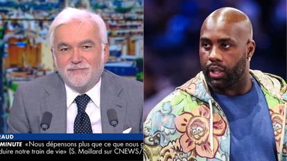 Pascal Praud dans «L’heure des pros» sur CNews et Teddy Riner