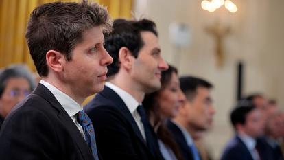 Le PDG d’OpenAI, Sam Altman, à la Maison-Blanche, le 4 septembre 2025.