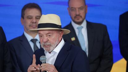 Le président du Brésil, Luiz Inacio Lula da Silva, lors d’une prise de parole à Rio de Janeiro, le 18 septembre 2026.
