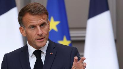 Emmanuel Macron au palais de l’Élysée à Paris, le 18 septembre 2026.