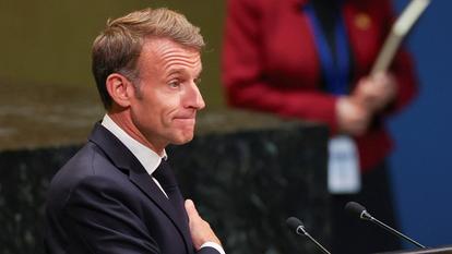 Emmanuel Macron à New York, le 22 septembre 2026.