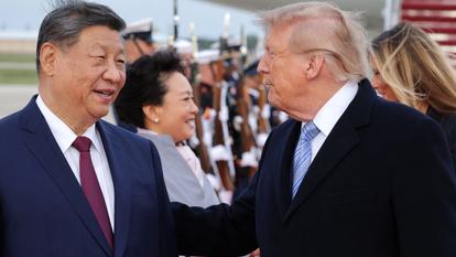 Le président américain Donald Trump et le président chinois Xi Jinping à la base conjointe Andrews, le 23 septembre 2026.