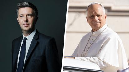 Maxime Switek et le pape Léon XIV.
