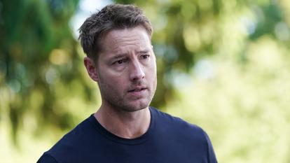 Justin Hartley est Colter Shaw dans la série Tracker, sur TF1.
