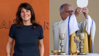 Estelle Denis et le Pape Léon XIV