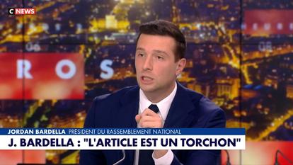 Jordan Bardella invité lundi soir de CNews.