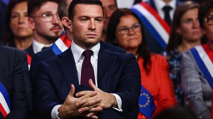 Le président du RN, Jordan Bardella,