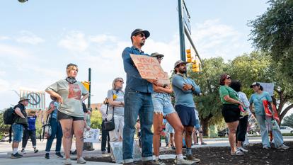 Le 28 août, de nombreux manifestants se sont mobilisés contre la construction du mur dans le parc de Big Bend, au Texas.