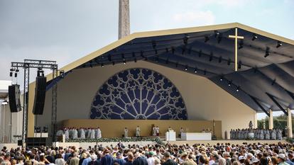 Place de la Concorde lors de la venue du pape Léon XIV, le 26 septembre 2026.
