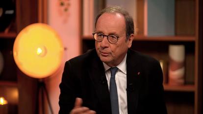 L’ancien président de la République, François Hollande, premier invité du nouveau podcast du Figaro, «Empreintes 2027».