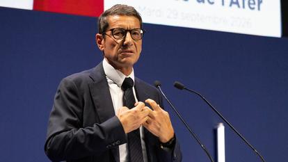 David Lisnard, maire de Cannes et candidat à la présidentielle (Nouvelle Énergie) ne manque pas une occasion de rappeler les chantiers responsables initiés dans sa ville.