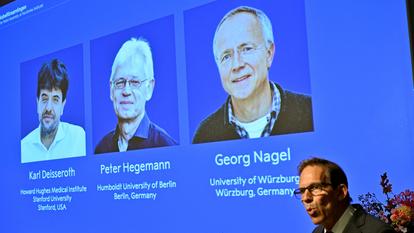 Le Nobel de médecine a été décerné à l’Américain Karl Deisseroth et aux Allemands Peter Hegemann et Georg Nagel.