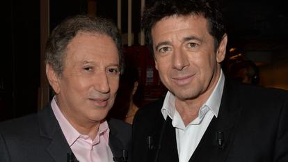 Michel Drucker et Patrick Bruel en 2015.