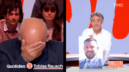 Jean-Michel Aphatie et Yann Barthès dans «Quotidien».