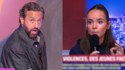 Cyril Hanouna dans «Tout beau tout n9uf» sur W9 et Louise Montangon sur LCI