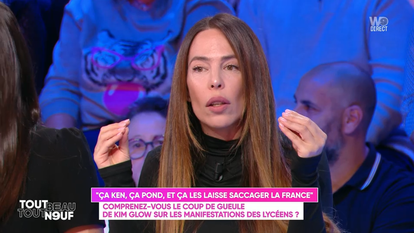 Kim Glow sur le plateau de «Tout beau tout neuf»