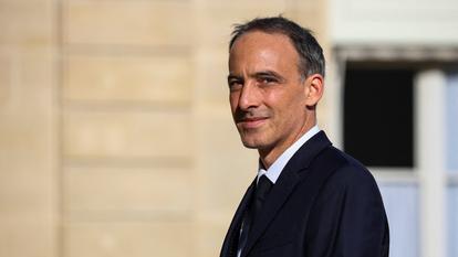 Le député européen Raphaël Glucksmann au Palais de l’Élysée, à Paris, le 18 septembre 2026.