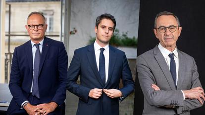Édouard Philippe, Gabriel Attal et Bruno Retailleau.