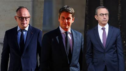 Édouard Philippe, Gabriel Attal et Bruno Retailleau.