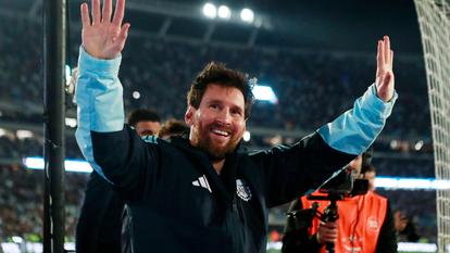 Lionel Messi après son dernier match international Argentine contre Bénin à Buenos Aires, Argentine, le 6 octobre 2026.